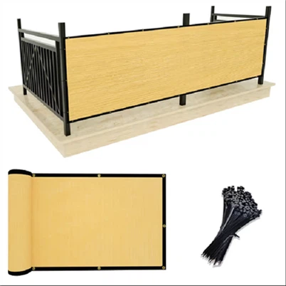 プラスチック 6 フィート屋外装飾黒プライバシー フェンス